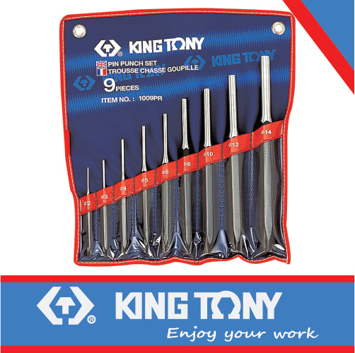 PIN PUNCH SET 2-14mm 9PC