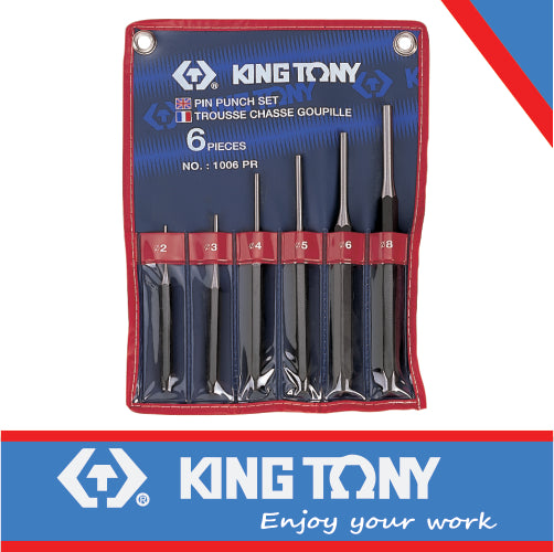 PIN PUNCH SET 2-8mm 6 PC