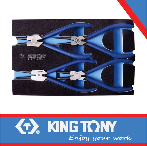PLIERS SET CIRCLIP 175MM 4PC  EVA FOAM