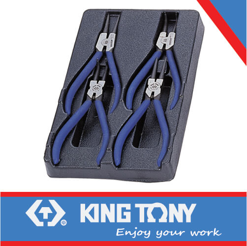 PLIERS SET CIRCLIP 175MM 4PC