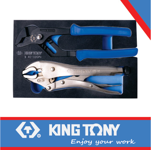 PLIERS SET WATERPUMP AND VICE GRIP 2PC  EVA FOAM