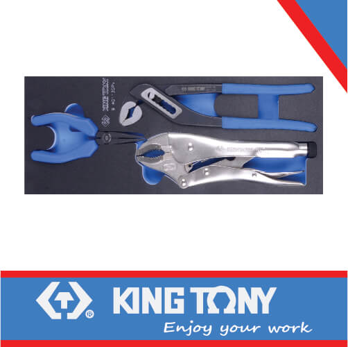 PLIERS SET W/PUMP  VICE GRIP L/NOSE EVA FOAM