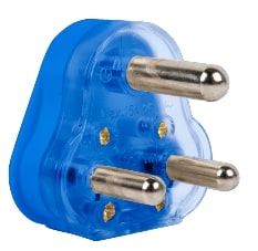PLUG TOP 16A HOLLOW PIN BLUE E/MATE