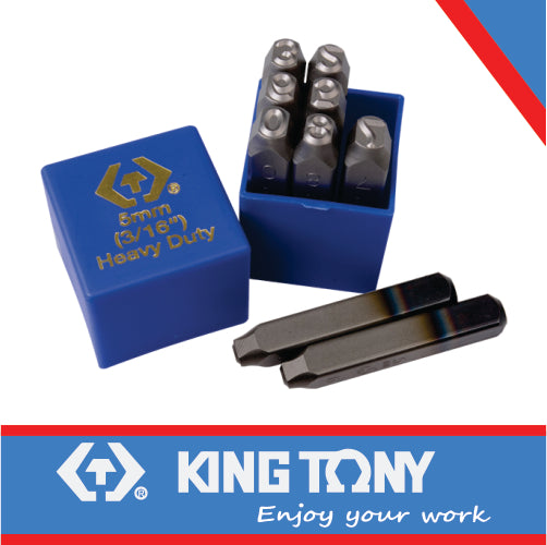 PUNCH SET NUMBER 5mm 0-9 HEAVY DUTY