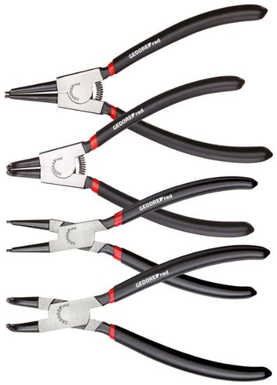 R28002004 Circlip pliers set strght+offset 4pcs