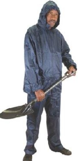 RAINSUIT MSAFE NAVY R/RIZED XL 2PC+HOOD