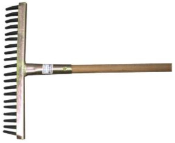 RAKE DYNAMIC LAWN RUBBER 400MM