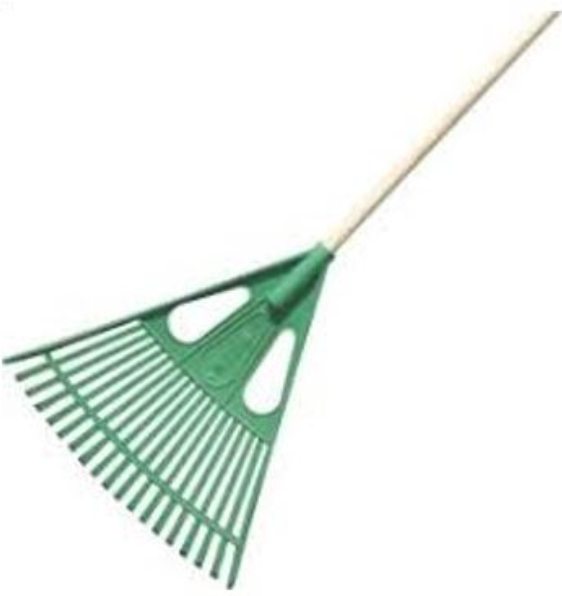 RAKE MTS LAWN PLAS WOODEN HANDLE (L)