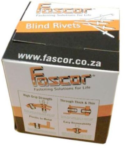 RIVET FASCOR BOX/500 AS54818 4.8X18MM