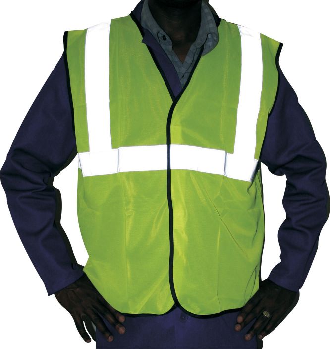 SAFETY MATSAFE WAISTCOAT YEL/GRN