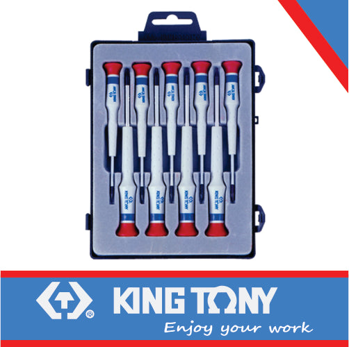 SCREWDRIVER PRECISION FLAT 9PC