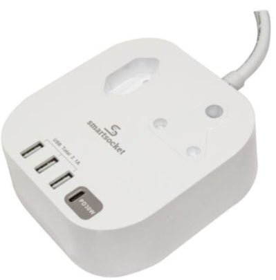 SMARTSOCKET COMPACT USB PD TECH 3.1A