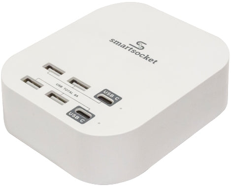 SMARTSOCKET COMPACT USB POWER HUB 8 AMP