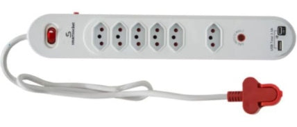 SMARTSOCKET MULTIPLUG 6WAY 3.5A USBSURGE