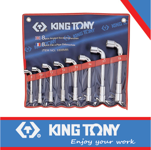 SOCKET ANGLE WRENCH SET 8-19mm