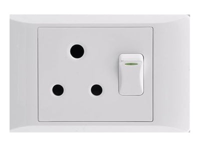 SOCKET E/MATE 2X4 SINGLE 16A WHITE