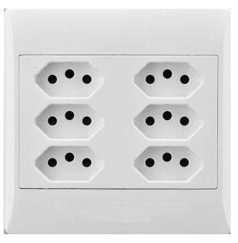 SOCKET E/MATE 4X4 6XEURO WHITE