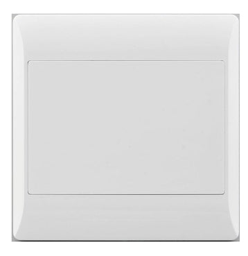 SOCKET E/MATE 4X4 BLANK PLATE WHITE