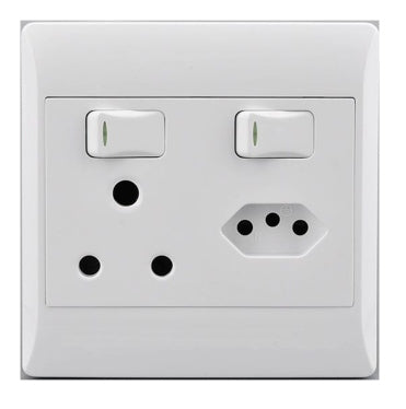 SOCKET E/MATE 4X4 SINGLE 16A+EURO WHITE