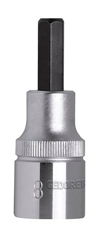 SOCKET GED RED S/DRIVER BIT1/2"6MMl.55MM