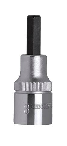 SOCKET GED RED S/DRIVER BIT1/2"7MMl.55MM