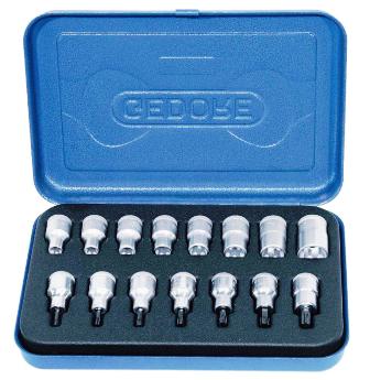 SOCKET GEDORE SET TORX 1/2 ITX/TX19-FMT