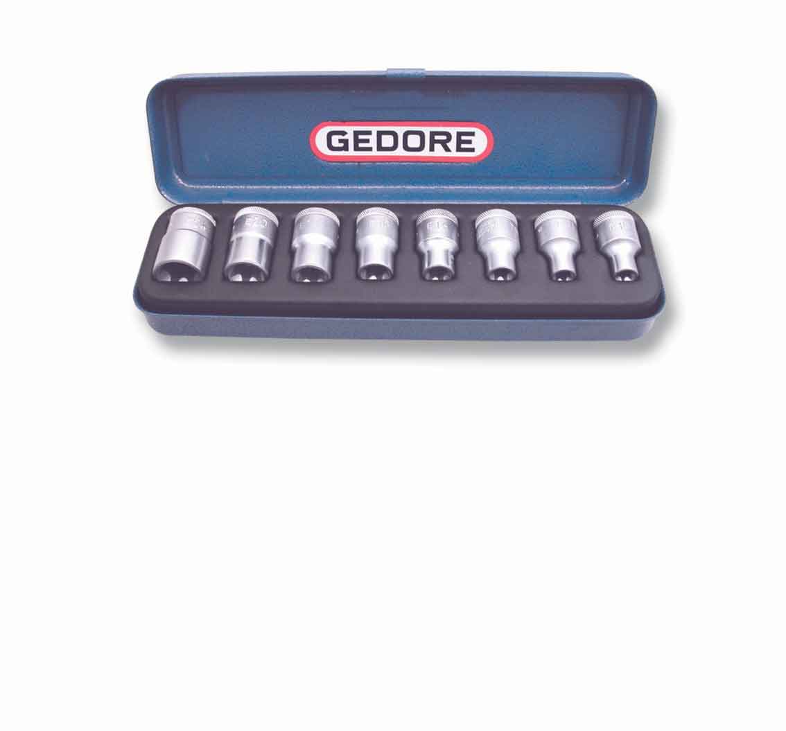 SOCKET GEDORE SET TORX 1/2 ITX19-MT