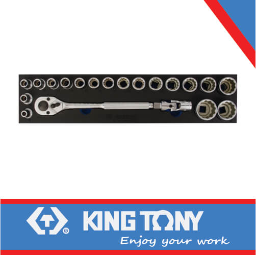 SOCKET SET 20PC 1/2″ EPE FOAM