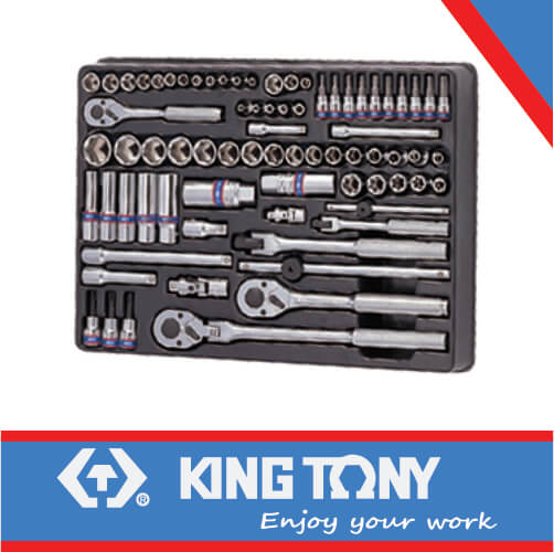 SOCKET SET COMBINATION 1/4″ AND 3/8″ 75PC