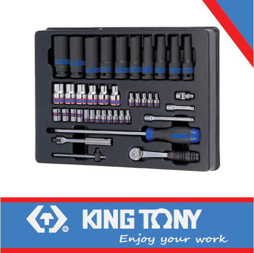 SOCKET SET COMBINATION 40PC 1/2″ STD AND IMPACT