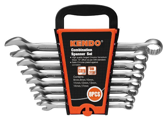 SPANNER COMB. SET KENDO 8PC 8 - 19MM