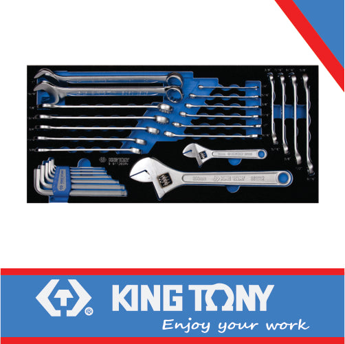 SPANNER COMBINATION SET 26PC SAE EVA FOAM