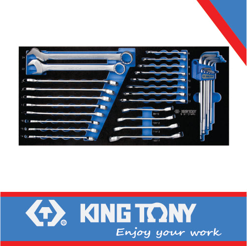 SPANNER COMBINATION SET 31PC EVA FOAM