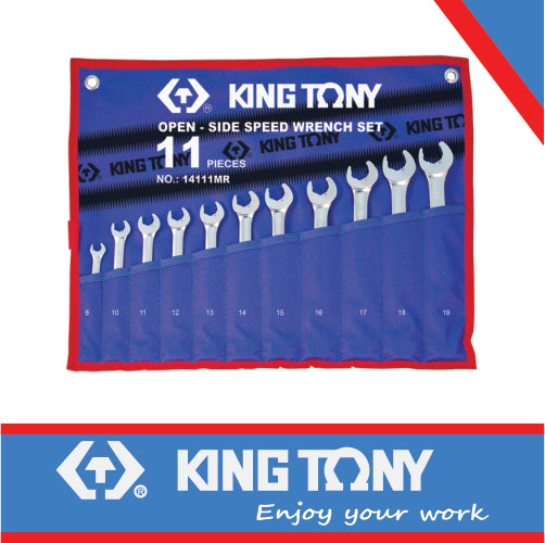 SPANNER SET 11PC COMBINATION SPEED ON THE OPEN  8-19MM