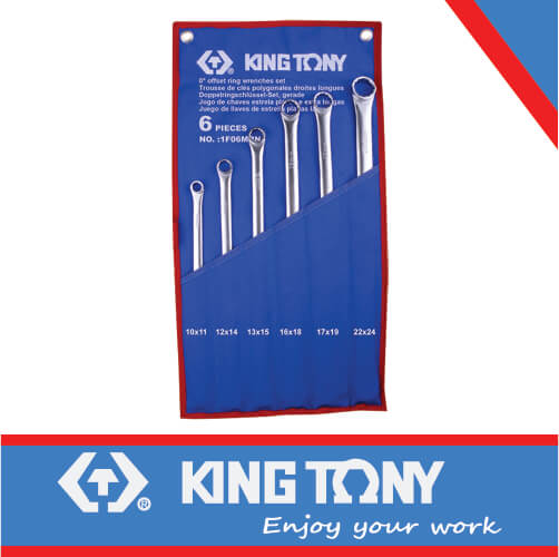 SPANNER SET 6PC 0° OFF SET 10-24MM EXTRA LONG