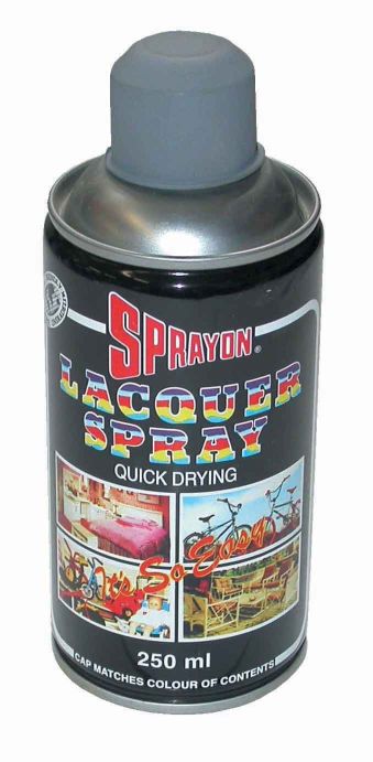 SPRAYON PAINT BLACK GLOSS 250ML W