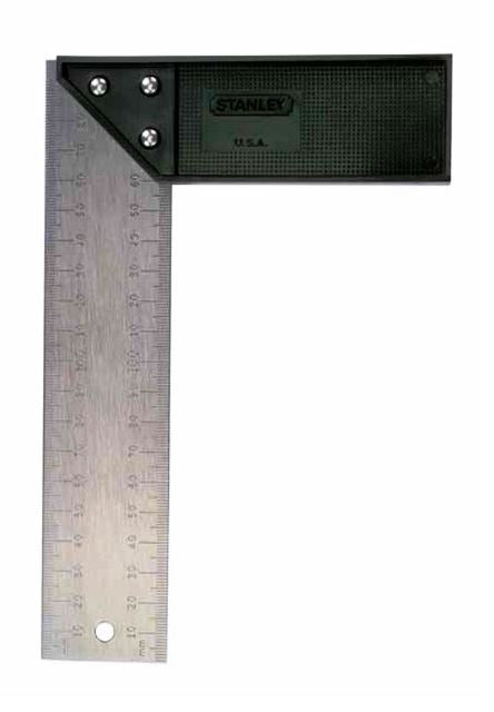 SQUARE STANLEY TRY PLAST 250MM E-46039