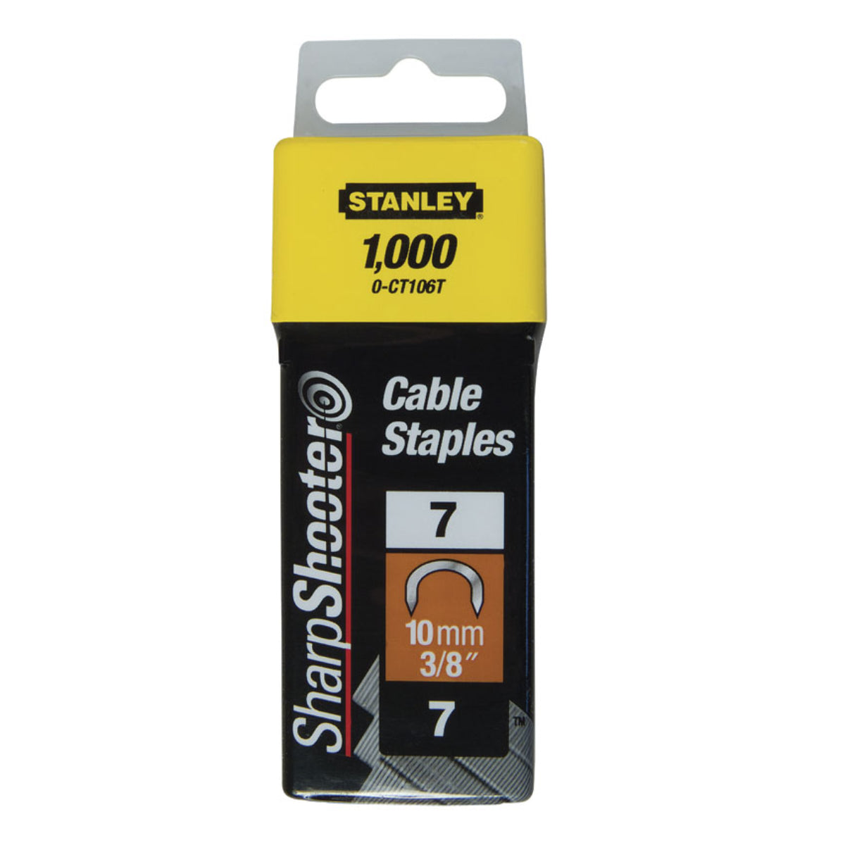 Stanley Round Cable Staples 10mm | 1-CT106T