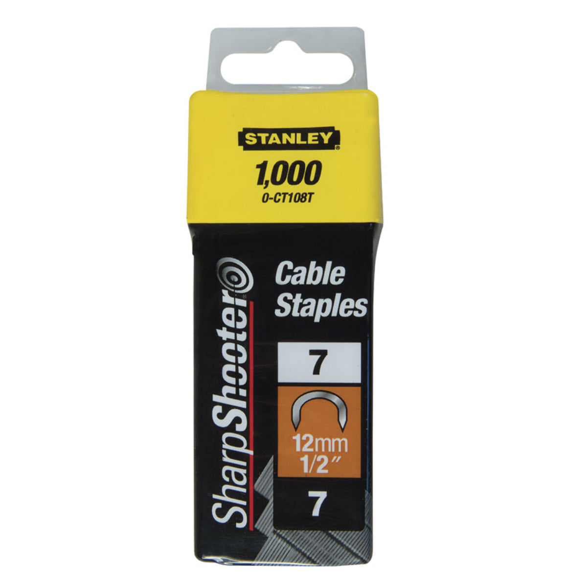 Stanley Round Cable Staples 12mm | 1-CT108T