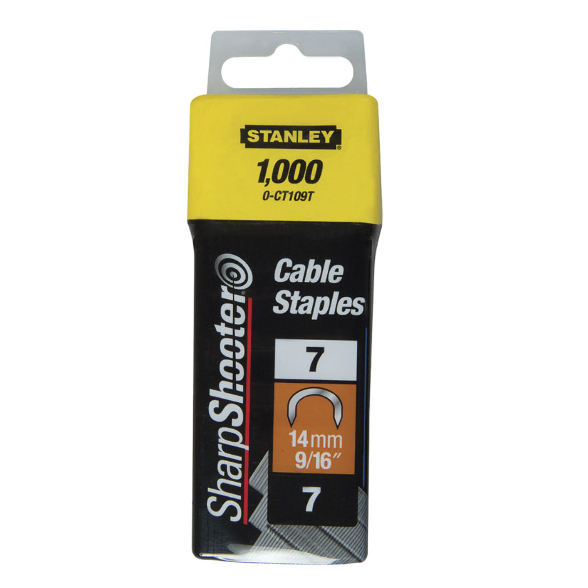 Stanley Round Cable Staples 14mm | 1-CT109T