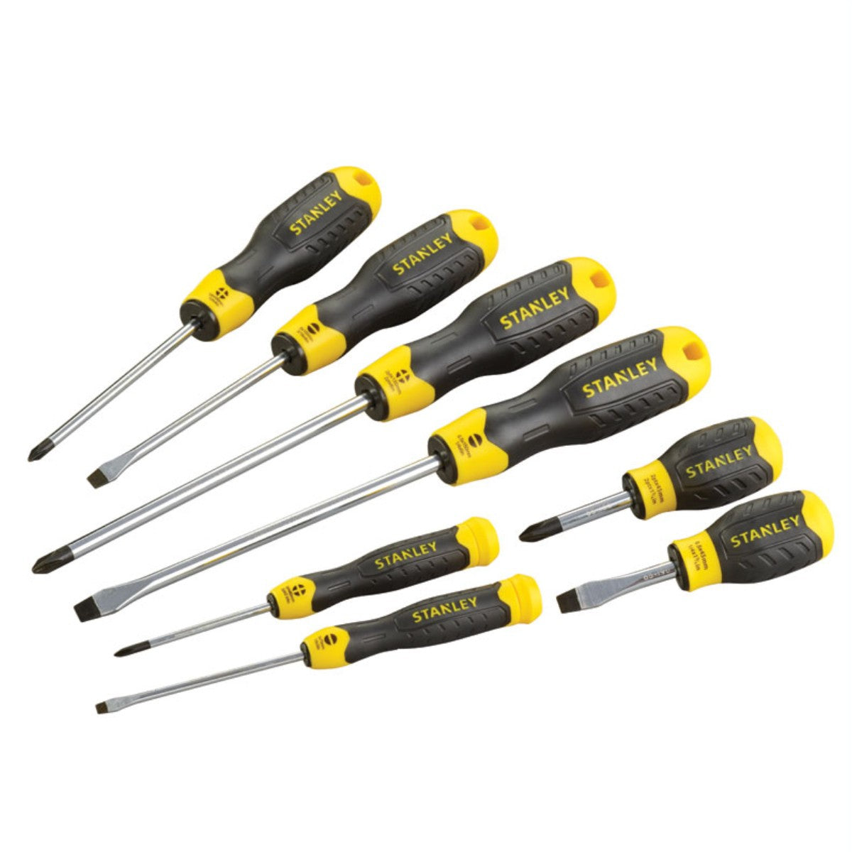 Stanley Cushion Grip Screwdriver Set 8 Piece | 0-65-011