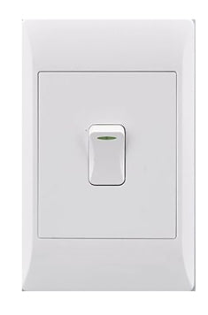 SWITCH E/MATE 1L 2WAY 2X4 WHITE