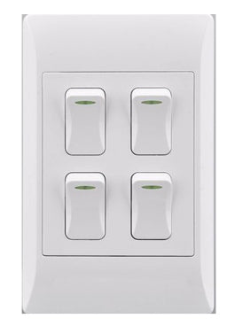SWITCH E/MATE 4L 2X4 WHITE