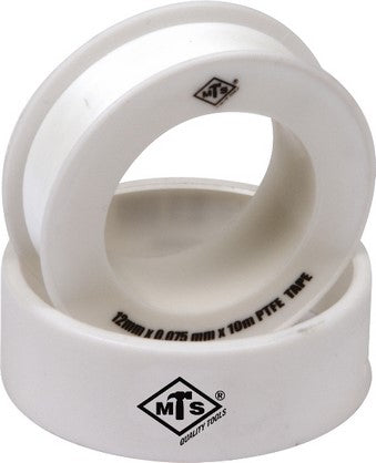 TAPE PTFE PIPE SEALANT 12X10X.075MM