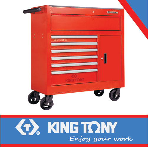 TOOL TROLLEY 7 DRAW + 1 DOOR BALL BEARING SLIDES