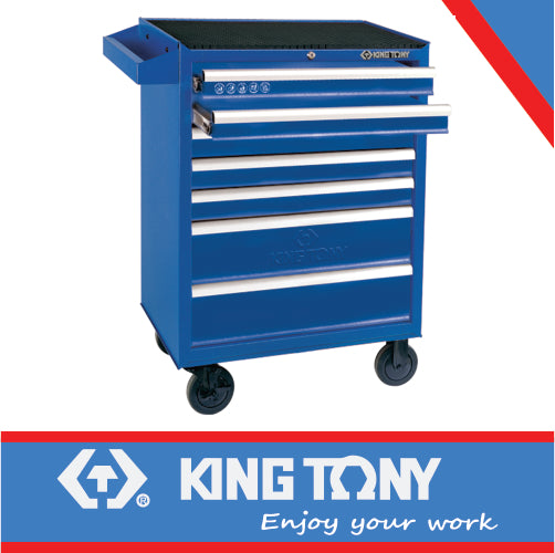 TOOL TROLLEY BLUE 7 DRAW BALL BEARING SLIDES