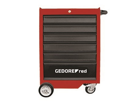 TOOL TROLLEY GED RED 6 DRAWER 218 PCE