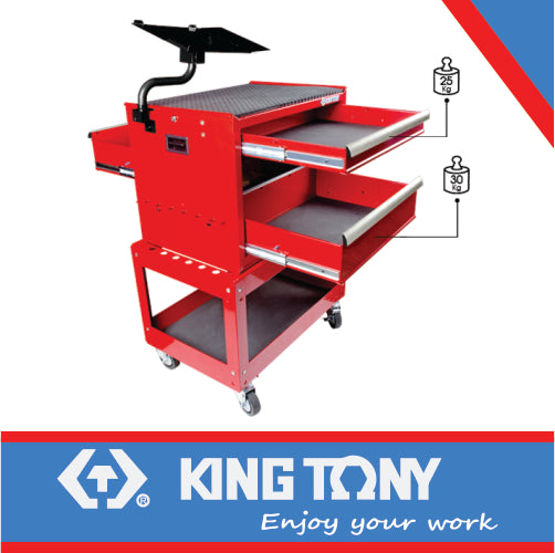 TOOL TROLLEY REVERSIBLE DRAWS BALL BEARING