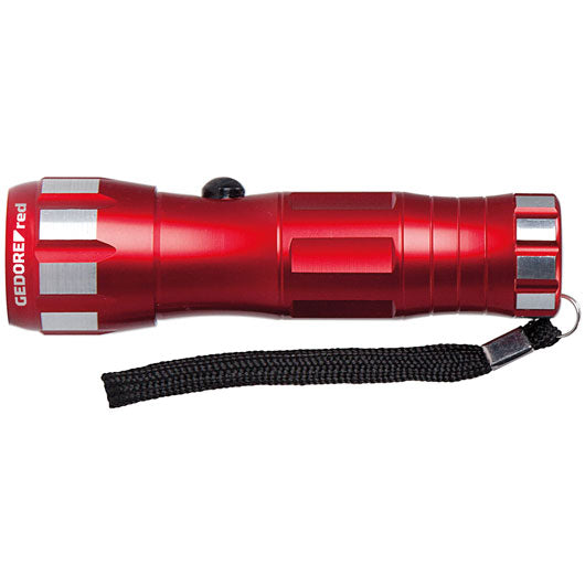 TORCH LED LIGHT GED RED 25-30M 3XAAA