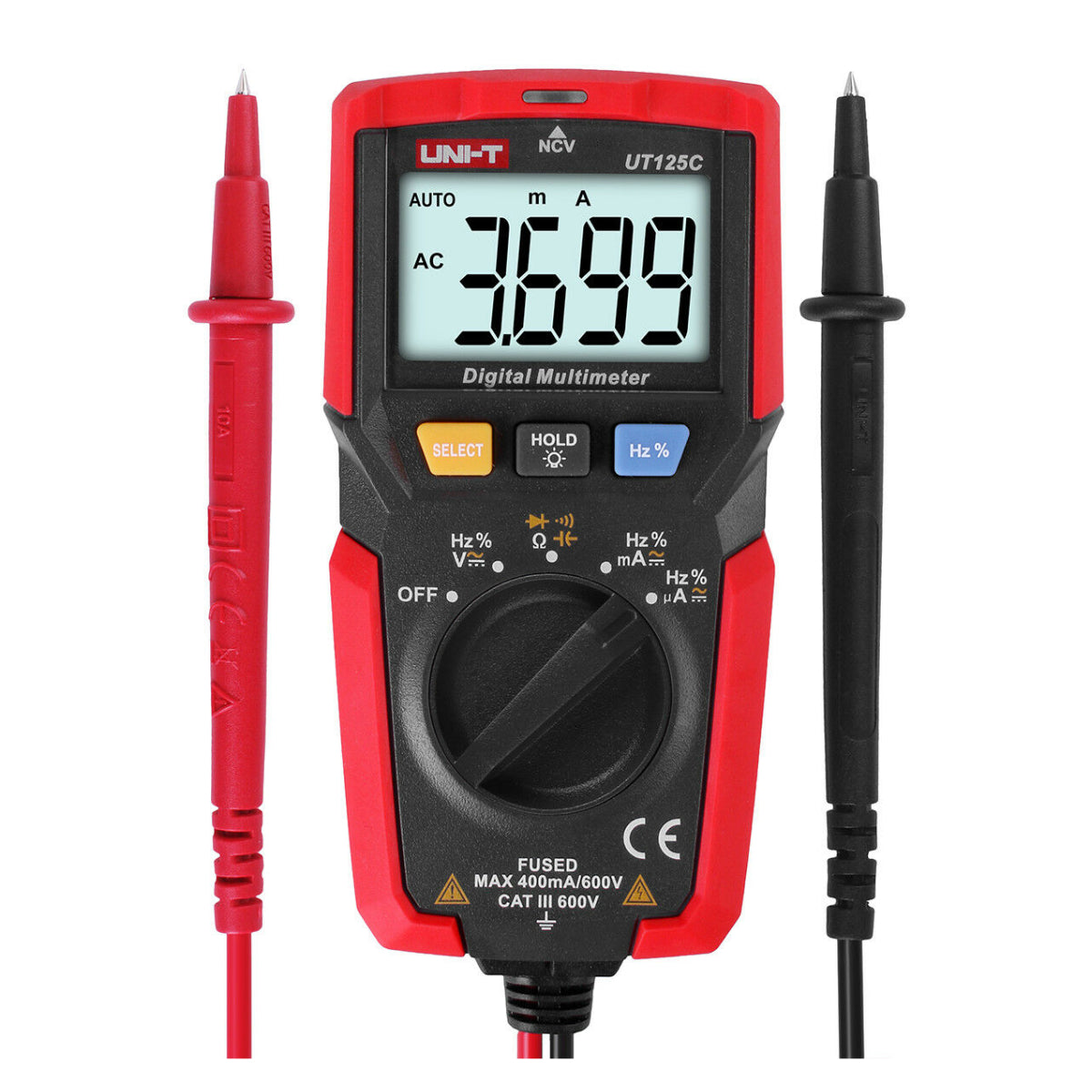 UNI-T Digital Multimeter with NCV | UT125C
